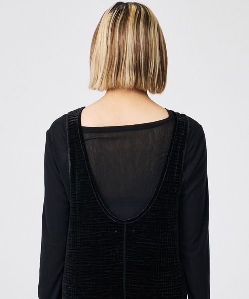 Rouge vif la cle（ルージュヴィフラクレ）の「【Keena/キーナ】ベルベットタンクワンピース/上品/お出かけ/ワンピース【WEB限定】（ワンピース・レディース・ピンク/ブラック・フリー）」の12枚目の写真