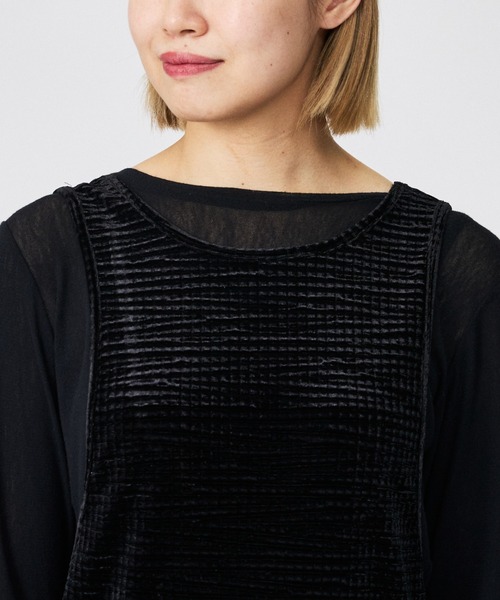 Rouge vif la cle（ルージュヴィフラクレ）の「【Keena/キーナ】ベルベットタンクワンピース/上品/お出かけ/ワンピース【WEB限定】（ワンピース・レディース・ピンク/ブラック・フリー）」の13枚目の写真