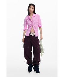 Desigual | トーンオントーン ピンクエンボスシャツ(シャツ/ブラウス)