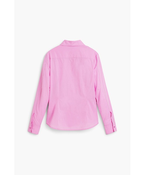 Desigual（デシグアル）の「トーンオントーン ピンクエンボスシャツ（シャツ/ブラウス・レディース・レッド・S/M/L/XS/XL）」の5枚目の写真