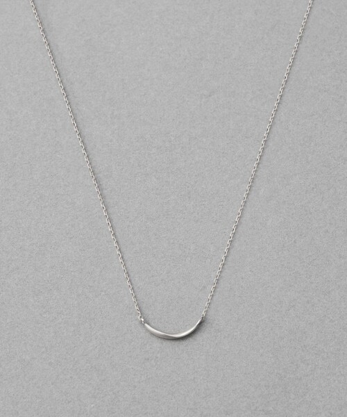 ete クレセントムーン ネックレス　オンライン限定 レイヤー] K10WG クレセントムーン ネックレス（ネックレス）｜ete