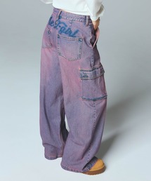 X-girl | CURSIVE LOGO DENIM CARGO PANTS(デニムパンツ)