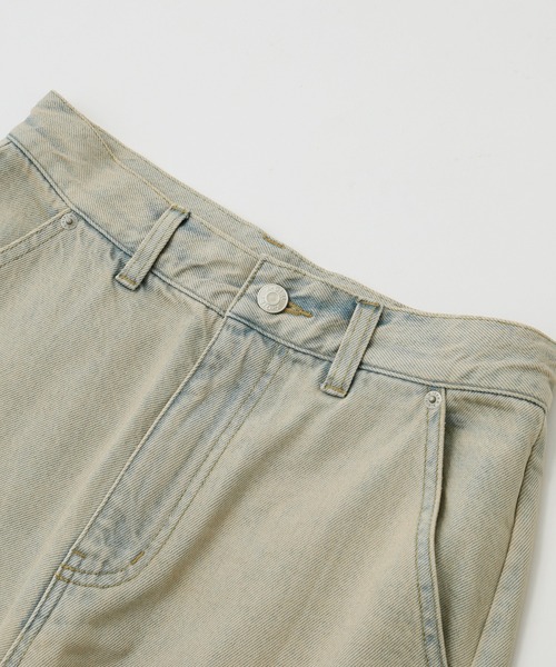 X-girl（エックスガール）の「CURSIVE LOGO DENIM CARGO PANTS（デニムパンツ・レディース・ライトインディゴブルー/ピンク・S/M）」の20枚目の写真