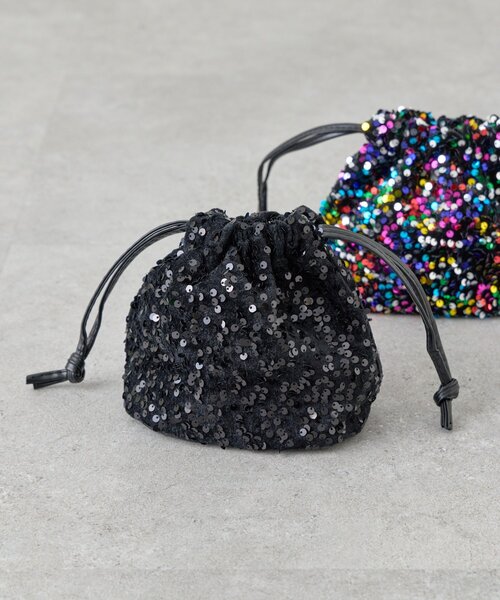 SHENERY（シーナリー）の「スパンコールバッグ（ショルダーバッグ・レディース・ブラック/ブラック系その他・FREE）」の2枚目の写真
