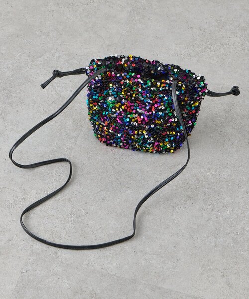 SHENERY（シーナリー）の「スパンコールバッグ（ショルダーバッグ・レディース・ブラック/ブラック系その他・FREE）」の3枚目の写真