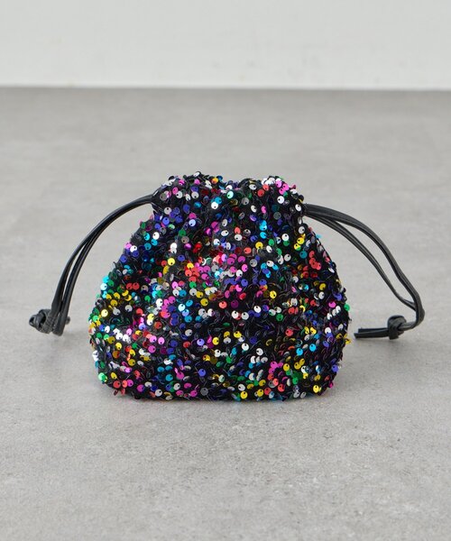 SHENERY（シーナリー）の「スパンコールバッグ（ショルダーバッグ・レディース・ブラック/ブラック系その他・FREE）」の4枚目の写真