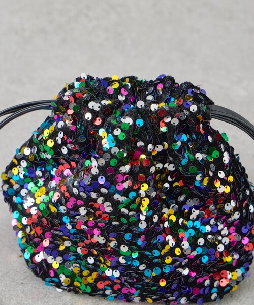 SHENERY（シーナリー）の「スパンコールバッグ（ショルダーバッグ・レディース・ブラック/ブラック系その他・FREE）」の6枚目の写真