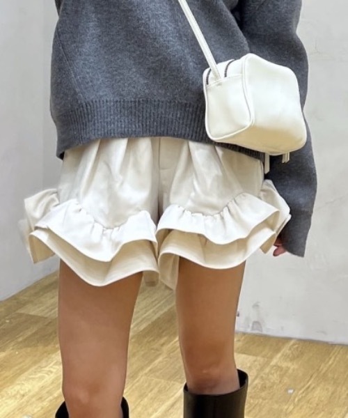 フリルヘムショートパンツ（その他パンツ）｜STYLEMIXER（スタイル