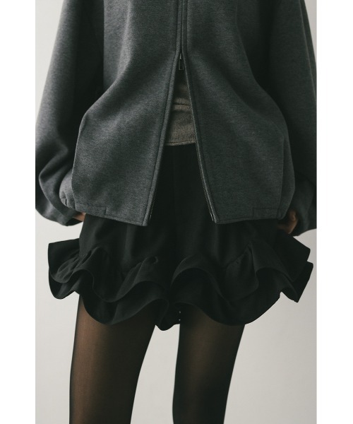 STYLEMIXER（スタイルミキサー）の「フリルヘムショートパンツ（その他パンツ・レディース・アイボリー/ブラック/グレー・SMALL/MEDIUM）」の11枚目の写真