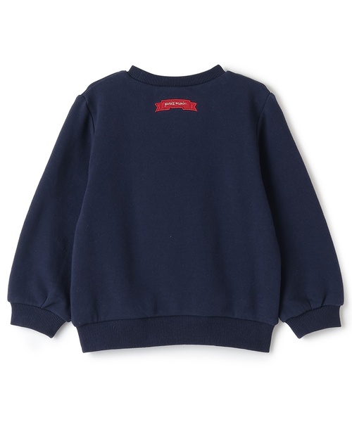 petit main（プティマイン）の「【フワのびっと】アソートアップリケトレーナー（スウェット・キッズ・ライトピンク/アイボリー/サックスブルー/ネイビー・110cm/100cm/90cm/120cm/80ｃｍ/130cm）」の10枚目の写真