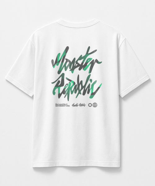 MONSTER REPUBLIC(モンスターリパブリック)の「ミストロゴグリーンTシャツホワイト_8112(Tシャツ/カットソー・レディース・その他・MEDIUM/LARGE/X-LARGE/SMALL)」の2枚目の写真