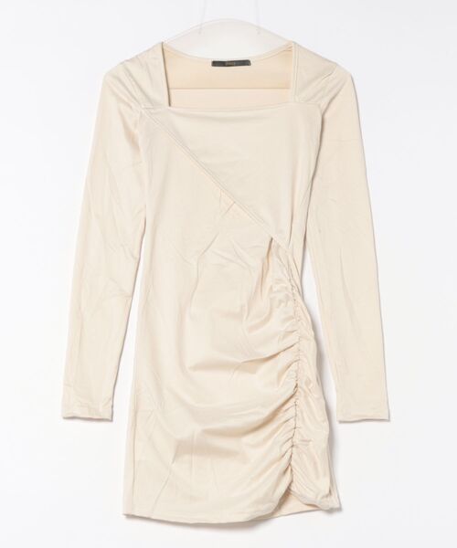 Ritzy（リッツィー）の「スクエアネックタイトワンピース（ワンピース・レディース・ホワイト/ブラック・M/L/XL/S）」の9枚目の写真