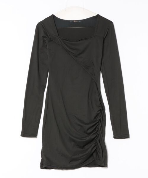 Ritzy（リッツィー）の「スクエアネックタイトワンピース（ワンピース・レディース・ホワイト/ブラック・M/L/XL/S）」の8枚目の写真