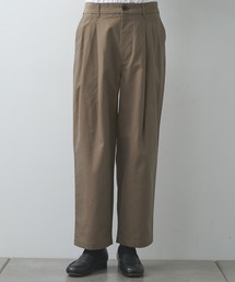STILL BY HAND | 【STILL BY HAND】Deep tuck pressed pants(スラックス)