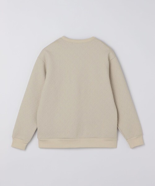 SHIPS Colors(シップス カラーズ)の「SHIPS Colors:フクレ ジャカード スウェット(スウェット・メンズ・ベージュ/ネイビー/ブラック・MEDIUM/LARGE/X-LARGE)」の6枚目の写真