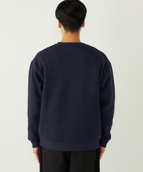 SHIPS Colors(シップス カラーズ)の「SHIPS Colors:フクレ ジャカード スウェット(スウェット・メンズ・ベージュ/ネイビー/ブラック・MEDIUM/LARGE/X-LARGE)」の16枚目の写真