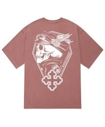 KTPP0119 ゴーストスカルピグメント半袖Tシャツ - ピンク