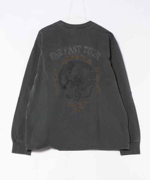 KRIFF MAYER(クリフメイヤー)の「【綿100%】スーベニア刺繍ロンT(龍)(Tシャツ/カットソー・メンズ・チャコール/パープル/オレンジ/サンドベージュ・LARGE/MEDIUM/X-LARGE)」の8枚目の写真