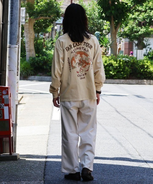 KRIFF MAYER(クリフメイヤー)の「【綿100%】スーベニア刺繍ロンT(龍)(Tシャツ/カットソー・メンズ・チャコール/パープル/オレンジ/サンドベージュ・LARGE/MEDIUM/X-LARGE)」の15枚目の写真