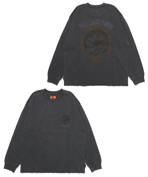 KRIFF MAYER(クリフメイヤー)の「【綿100%】スーベニア刺繍ロンT(龍)(Tシャツ/カットソー・メンズ・チャコール/パープル/オレンジ/サンドベージュ・LARGE/MEDIUM/X-LARGE)」の11枚目の写真