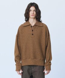 MARTIN PLAN（マーティンプラン）の「Rib Collar Knit - BROWN（ニット/セーター）」