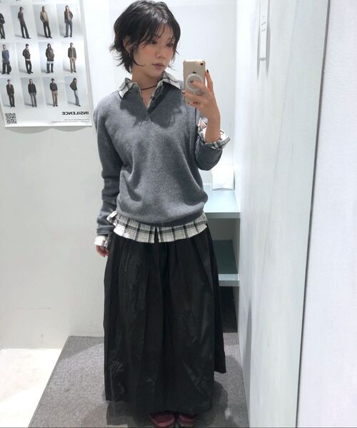 INSILENCE WOMEN（インサイレンスウーマン）の「マキシクリーススカート BLACK（スカート・レディース・その他・MEDIUM/SMALL）」の4枚目の写真