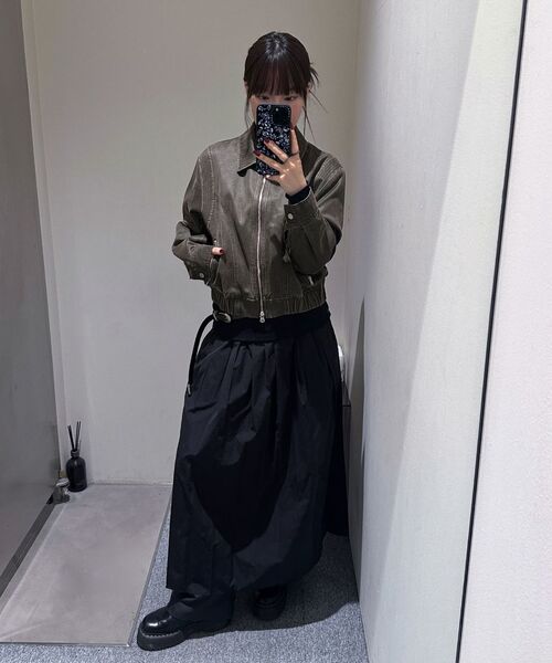 INSILENCE WOMEN（インサイレンスウーマン）の「マキシクリーススカート BLACK（スカート・レディース・その他・MEDIUM/SMALL）」の11枚目の写真
