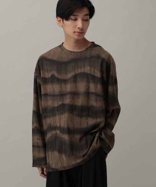 LAND MUSEUM(ランドミュージアム)の「LAND MUSEUM/ダメージTシャツ(Tシャツ/カットソー・メンズ・ブラウン/グレー・FREE)」の20枚目の写真