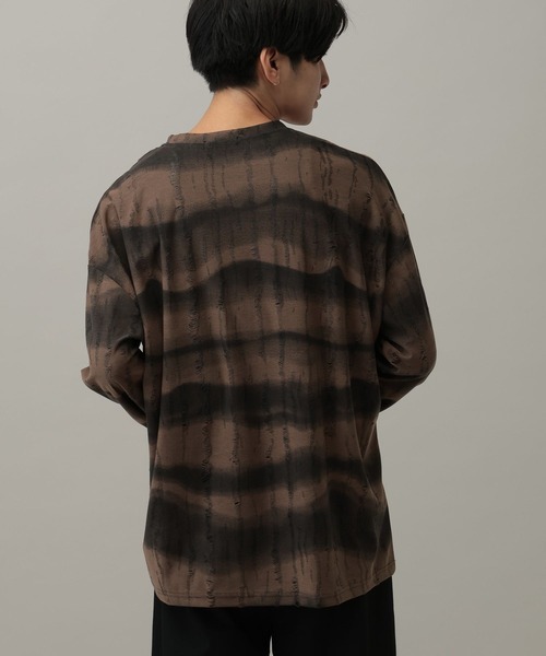 LAND MUSEUM(ランドミュージアム)の「LAND MUSEUM/ダメージTシャツ(Tシャツ/カットソー・メンズ・ブラウン/グレー・FREE)」の18枚目の写真