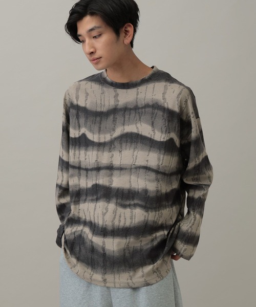 LAND MUSEUM(ランドミュージアム)の「LAND MUSEUM/ダメージTシャツ(Tシャツ/カットソー・メンズ・ブラウン/グレー・FREE)」の14枚目の写真