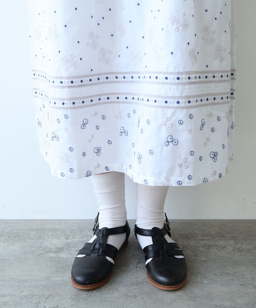 bulle de savon(ビュルデサボン)の「びわ刺繍 ワンピース(ワンピース・レディース・ホワイト/ネイビー・FREE)」の22枚目の写真
