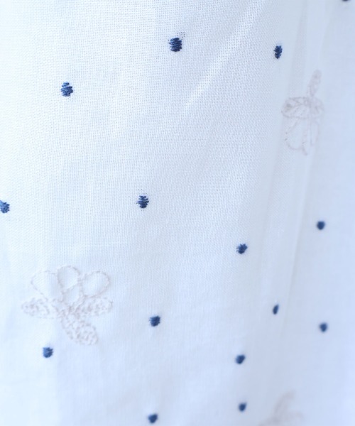 bulle de savon（ビュルデサボン）の「びわ刺繍 ワンピース（ワンピース・レディース・ホワイト・FREE）」の10枚目の写真
