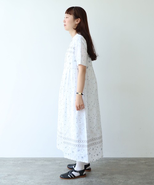 bulle de savon（ビュルデサボン）の「びわ刺繍 ワンピース（ワンピース・レディース・ホワイト・FREE）」の7枚目の写真