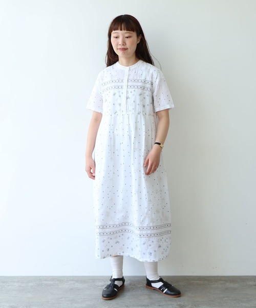 bulle de savon（ビュルデサボン）の「びわ刺繍 ワンピース（ワンピース・レディース・ホワイト・FREE）」の5枚目の写真