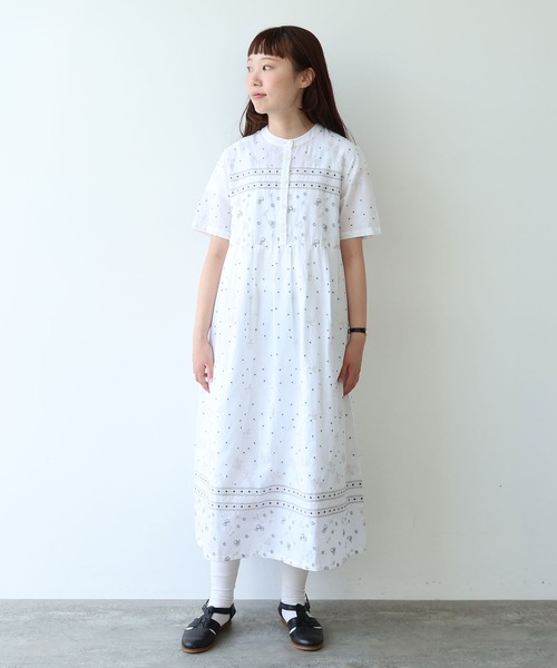 bulle de savon（ビュルデサボン）の「びわ刺繍 ワンピース（ワンピース・レディース・ホワイト・FREE）」の2枚目の写真