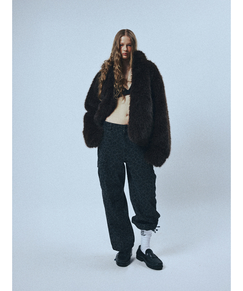 SUNDAY FRUIT MARKET（サンデーフルーツマーケット）の「W) DAISY CARGO DENIM PANT CHARCOAL（その他パンツ・レディース・その他・MEDIUM/SMALL）」の7枚目の写真