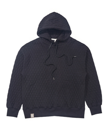 VINTAGE DIA-QUILTING HOODY (Black)