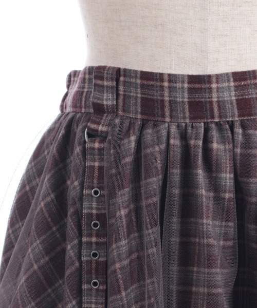 axes femme（アクシーズファム）の「異素材イレヘムボリュームスカート（スカート・レディース・ダークグリーン/ブラック/ワイン・FREE）」の14枚目の写真
