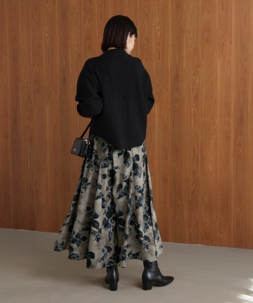 Bou Jeloud（ブージュルード）の「花柄フレアパンツ（その他パンツ・レディース・ブラック/グレー・FREE）」の9枚目の写真