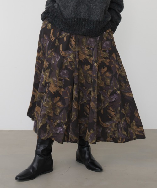 Bou Jeloud（ブージュルード）の「花柄フレアパンツ（その他パンツ・レディース・ブラック/グレー・FREE）」の21枚目の写真