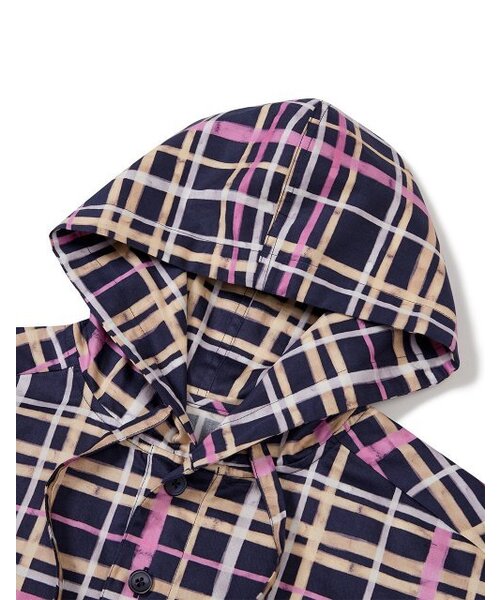 MMLG（エムエムエルジー）の「[Mmlg] MULTI CHECK ANORAK (NAVY)（ナイロンジャケット・レディース・その他・SMALL/MEDIUM/LARGE）」の3枚目の写真