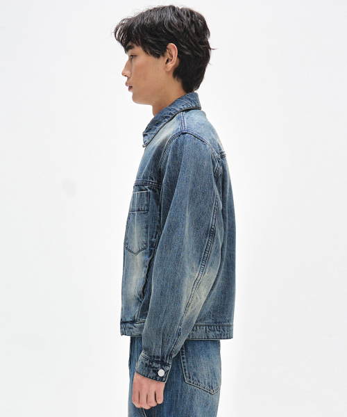DECET(デケト)の「Denim Zip Jacket DCJK002BlueA(デニムジャケット・メンズ・その他・SMALL/MEDIUM/LARGE)」の6枚目の写真