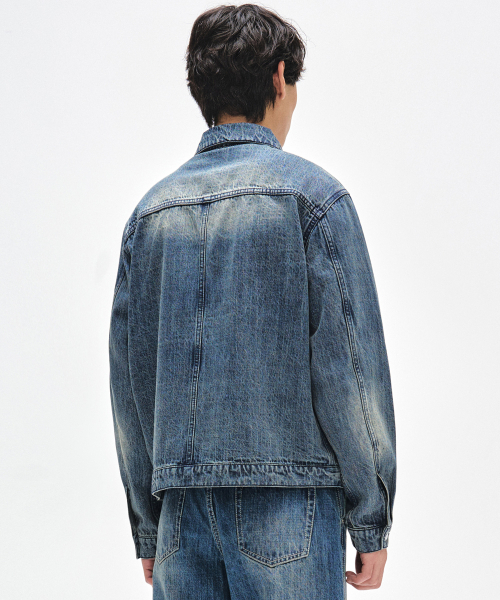 DECET(デケト)の「Denim Zip Jacket DCJK002BlueA(デニムジャケット・メンズ・その他・SMALL/MEDIUM/LARGE)」の7枚目の写真