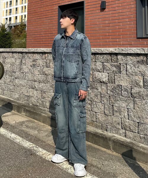 DECET(デケト)の「Denim Zip Jacket DCJK002BlueA(デニムジャケット・メンズ・その他・SMALL/MEDIUM/LARGE)」の11枚目の写真
