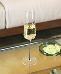 a.depeche（アデペシュ）の「【a.depeche:アデペシュ】ワイングラス　フルートグラス　おしゃれなギフトに最適！　moman wine glass flute BK（グラス/マグカップ/タンブラー）」