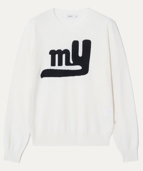 MAYOL(マイヨール)の「MYロゴインタージャニットラウンドネック_アイボリー(ニット/セーター・メンズ・その他・LARGE/X-LARGE)」の2枚目の写真