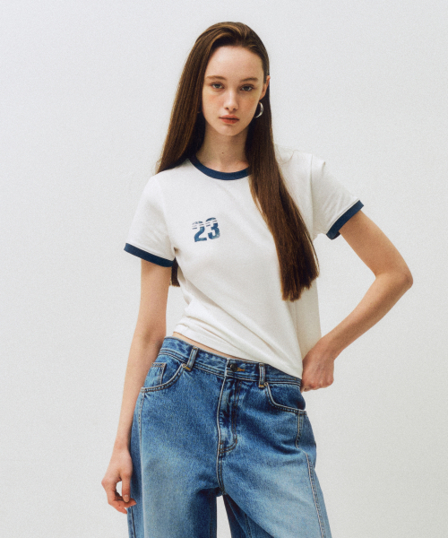 CITTA(シータ)の「ナンバー23シタリンガーティーシャツ_CTT374(ホワイト)(Tシャツ/カットソー・レディース・ホワイト・FREE)」の2枚目の写真