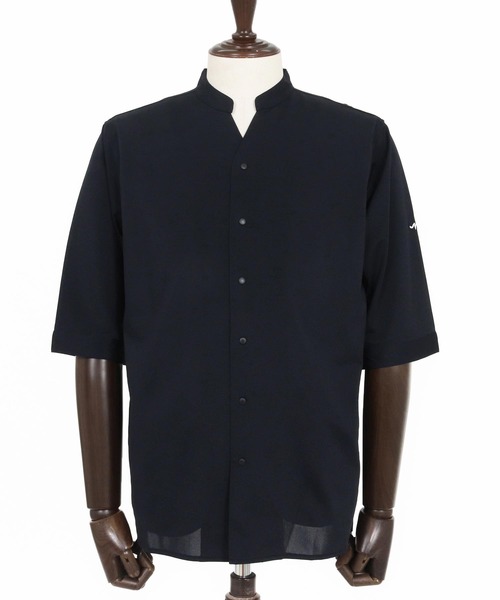 CALL&RESPONSE（コールアンドレスポンス）の「mhs2466- 五分袖バンドカラーシャツ-KOKAGE(262-1214-03)（シャツ/ブラウス・メンズ・ネイビー/ブラック/グレー・5/4/2）」の20枚目の写真