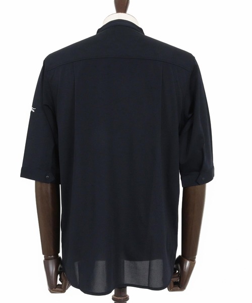 CALL&RESPONSE（コールアンドレスポンス）の「mhs2466- 五分袖バンドカラーシャツ-KOKAGE(262-1214-03)（シャツ/ブラウス・メンズ・ネイビー/ブラック/グレー・5/4/2）」の21枚目の写真