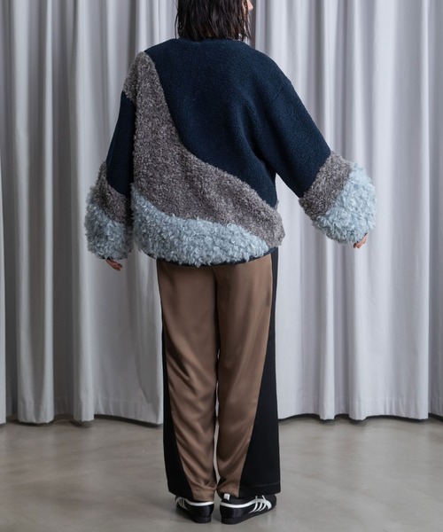 MARECHAL TERRE(マルシャルテル)の「カーブラインパンツ(その他パンツ・レディース・ブラウン/ホワイト系その他/ブラック/ブラック系その他・MEDIUM)」の13枚目の写真